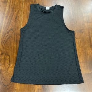 Zyia Active Chill Black Mesh Tank Size Medium